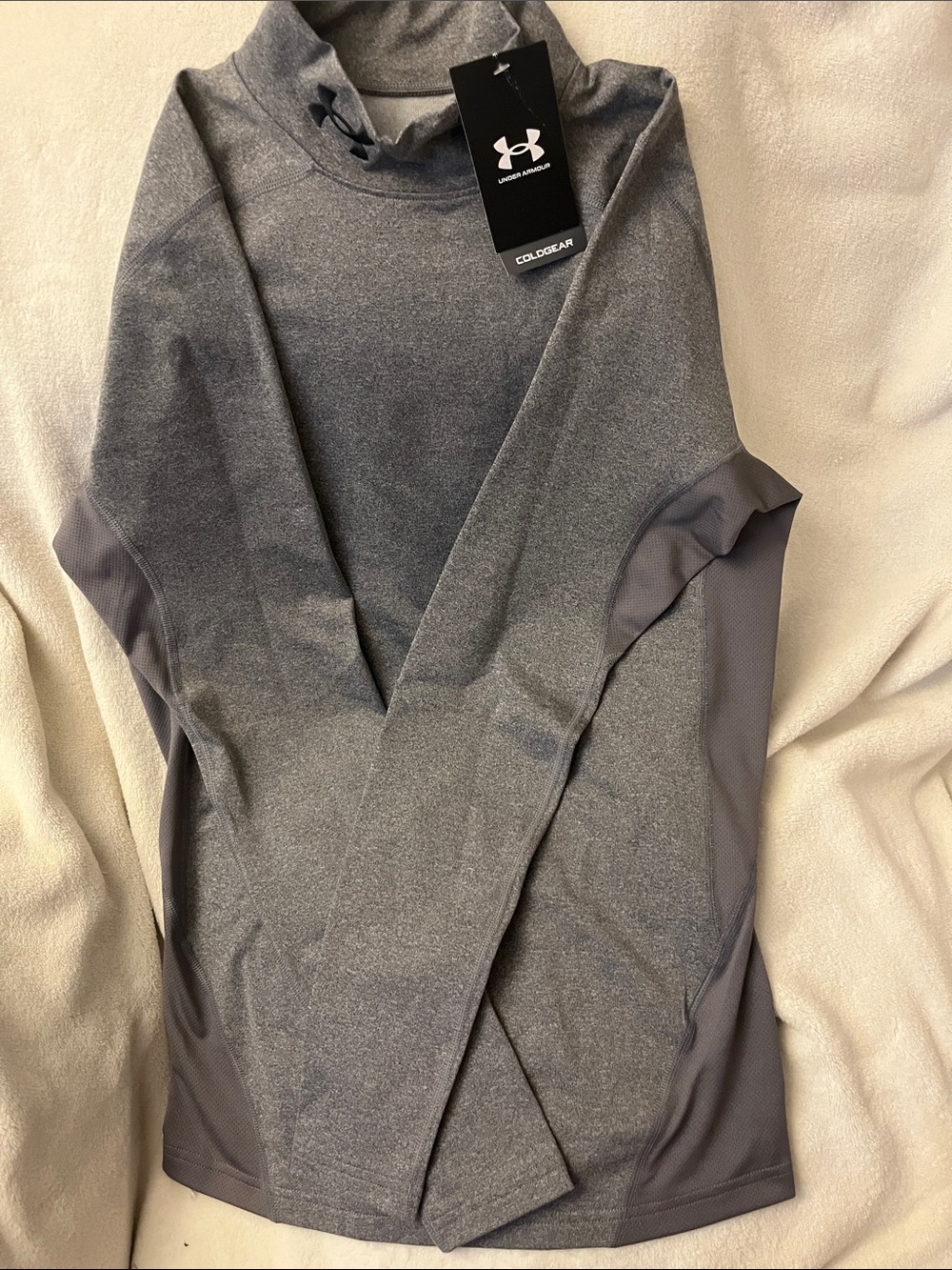 Under Armour Men’s Gray ColdGear Turtleneck Performance Pullover